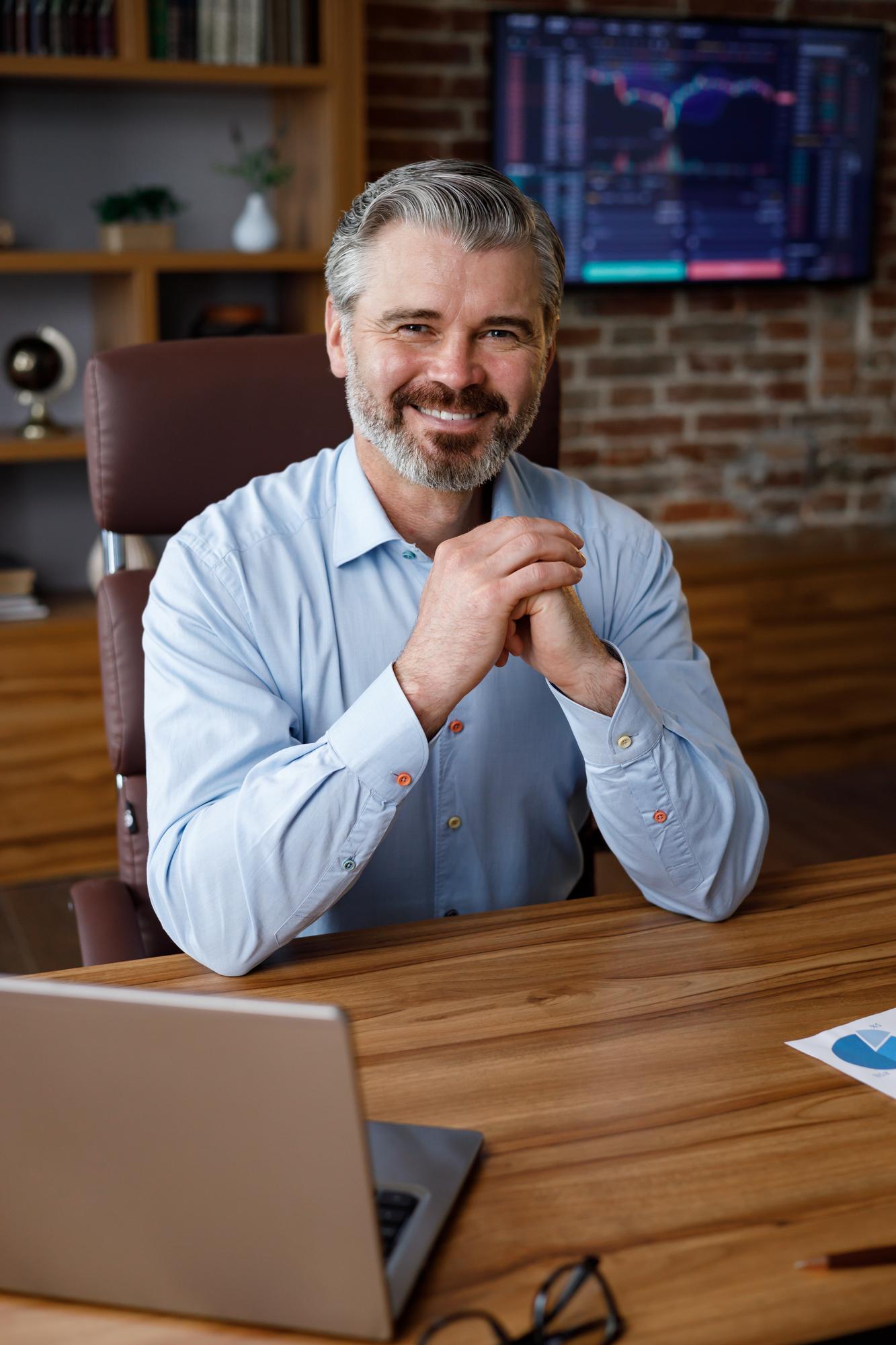 Portrait of investment advisor